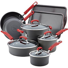 Load image into Gallery viewer, Rachael Ray Hard Anodized Nonstick Cookware Set/Pots and Pans Set - 12 Piece, Gray