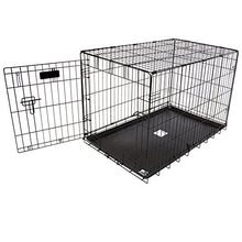 Load image into Gallery viewer, Aspen Pet Home Training Wire Crate, Black - 34.6" X 22.6" X 25.4"
