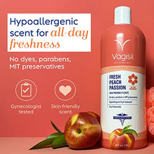 Load image into Gallery viewer, Vagisil Scentsitive Scents Fresh Peach Passion Daily Intimate Feminine Wash for Women, Gynecologist Tested & Hypoallergenic, 34 Fl Oz (1L)