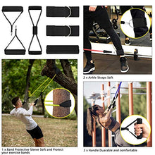 Load image into Gallery viewer, Recredo Resistance Bands Set 13pcs, Workout Bands, Exercise Bands Set with Door Anchor, Handles and Ankle Straps, Stackable Up to 150 lbs, for Resistance Training, Physical Therapy, Home Workouts