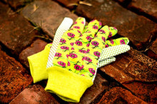 Load image into Gallery viewer, G & F Products 1852-3 Women Soft Jersey Garden Gloves, Women Work Gloves, 3-Pairs Green/Pink/Blue per Pack
