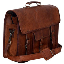Load image into Gallery viewer, KPL 18 INCH Leather Briefcase Laptop Messenger Bag Satchel Office computer bag for men (18 INCH)