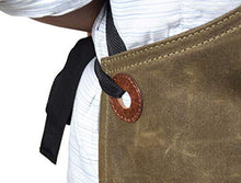 Load image into Gallery viewer, One Size Fits Utility Apron | Adjustable Cross-Back Straps | Multi-Use Shop Apron With Tool Pockets By Aaron Leather (Canvas - Green)