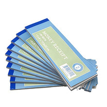 Load image into Gallery viewer, 10 Pack Rent Receipt Book, Sales Receipt Invoice Book Carbonless Copy Duplicate 2 Parts 50 Sets 8.5" X 2.75"
