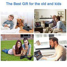 Load image into Gallery viewer, jteman 12'' 3D Mobile Phone Screen Magnifier with Bluetooth Speaker+12'' Curved Screen Magnifier Mobile Projector Screen for Movies, Videos, Gaming Foldable Phone Stand for iPhone and All Smartphones