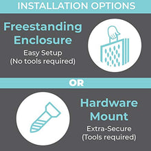 Load image into Gallery viewer, Toddleroo by North States Superyard 6 Panel Baby Play Yard/Barrier with Wall Mount Kit: Create a safe play area or extra wide baby gate anywhere. 38.5" - 201" wide, 18.5 ft. enclosure (26" tall, Gray)