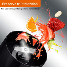 Load image into Gallery viewer, Smoothie Blender, Portable Blender with Magnetic Charging, Blender for Shakes and Smoothies with 301 Stainless Steel Blade, BPA Free, 12oz for Home, Office, Sports, Travel, Outdoors