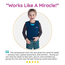 Load image into Gallery viewer, Fun and Function - Blue Weighted Compression Vest for Kids & Adults - Sensory Tool for Children with Special Needs - Deep Pressure for Anxiety & Sensory Issues - Medium