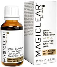 Load image into Gallery viewer, Luxury Dark spot remover for Face and Body Serum - Age spot corrector Acne scar - Anti aging - Bleaching Vitamin C organic Swiss brand Magiclear 30 ml