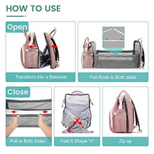 Load image into Gallery viewer, Baby Diaper Backpack, Insulated Bottle Warmer Newborn Registry for Baby Shower Gifts, Portable Nappy Bags for Girls Boys, Multifunction Travel Stuff Maternity New Mom Gifts for Women (Pinkļ¼