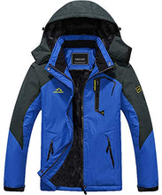 Load image into Gallery viewer, Winter Jacket for Men Fleece Jacket Snow Jacket Ski Jacket Rain Jacket Rain Coats Puffer Jacket Winter Coats for Men Snowboarding Jacket Softshell Jacket Skiing Jacket Waterproof Jackets for Men