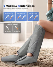 Load image into Gallery viewer, Renpho Leg Massager for Circulation and Relaxation, Foot and Calf Massager Machine with 5 Modes 4 Intensities, Gifts for Men Women Dad Mom, Over Wide Size Leg Wraps Home Use