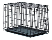 Load image into Gallery viewer, New World 30" Folding Metal Dog Crate, Includes Leak-Proof Plastic Tray; Dog Crate Measures 30L x 19W x 21H Inches, For Medium Dog Breeds