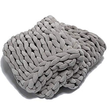 Load image into Gallery viewer, ColeyBear Weighted Chunky Knit Blanket for Home Decor, Bedroom Decor, and Boho Decor | Chunky Yarn Weighted Blankets 100% Guaranteed Not to Shed | Weighted Blanket | Queen Blanket 60" X 80"