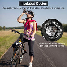 Load image into Gallery viewer, CS Force Bike Water Bottle Holder Bag, Insulated Bicycle Water Bottle Carrier, Waterproof Handlebar Cup Holder Bike Bag Drink Holder Food Snack Storage Bag for Pushchair, Mountain, Road Bikes