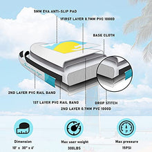 Load image into Gallery viewer, SEASEESUP Inflatable Stand Up Paddle Board,Yoga Board 10'x30 x6 Blow Up Boards Surfboard with SUP Accessories Adj Paddle, ISUP Backpack, Pump, Leash for Adults Youth and Kids,Pink