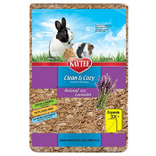 Load image into Gallery viewer, Kaytee Clean & Cozy Natural Bedding with Lavender for Pet Guinea Pigs, Rabbits, Hamsters, Gerbils, and Chinchillas, 49.2 Liters