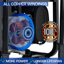 Load image into Gallery viewer, DuroMax XP12000EH Dual Fuel Electric Start Portable Generator, Blue and Black