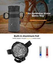 Load image into Gallery viewer, Candora Bike Handlebar Stem Bag Food Snack Storage, Water Bottle Holder Bikepacking, Bicycle Touring, Commuting (Blue)