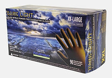 Load image into Gallery viewer, Adenna DLG679 Dark Light 9 mil Nitrile Powder Free Exam Disposable Gloves (Black, XX-Large) Count of 90 Pack of 1