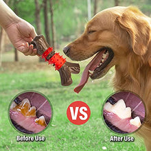 Load image into Gallery viewer, Tough Dog Toys Aggressive Chew Toys for Large Dogs, RANTOJOY Durable Dog Chew Toys for Medium Large Breed, Nylon Rubber Dog Teething Stick Toys Puppy Chewers Dogs Birthday Gift Nearly Indestructible