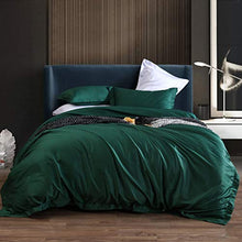 Load image into Gallery viewer, L LOVSOUL Duvet Cover King,3 Piece Bedding Sets 100% Egyptian Cotton 1200 Thread Count Comforter Cover and 2 Pillow Cases,Green-106x90Inches