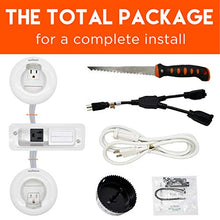 Load image into Gallery viewer, ECHOGEAR in-Wall TV & Soundbar Power Kit Safely Hides Cables Behind Your Wall - Includes Low Voltage Cable Managment to Conceal All TV & Soundbar Wires (HDMI, Optical, etc.)