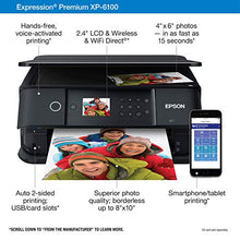 Load image into Gallery viewer, Epson Expression Premium XP-6100 Wireless Color Photo Printer with Scanner and Copier, Black, Medium