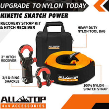 Load image into Gallery viewer, ALL-TOP Nylon Recovery Kit with Hitch Receiver: 3" x 20' (35,000lbs) 100% Nylon Santch Strap + 2" Shcakle Hitch Receiver + 3/4 HD Shackles (2pcs) with Isolator + Storage Bag