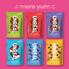 Load image into Gallery viewer, UNREAL Milk Chocolate Gems | Certified Fair Trade, Non-GMO | Made with Gluten Free Ingredients and Colors from Nature | No Sugar Alcohols or Soy | 12 Snack Packs