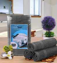 Load image into Gallery viewer, Utopia Towels Grey Salon Towels, Pack of 24 (Not Bleach Proof, 16 x 27 Inches) Highly Absorbent Towels for Hand, Gym, Beauty, Hair, Spa, and Home Hair Care