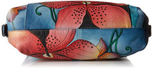 Load image into Gallery viewer, Anna by Anuschka Hand Painted Leather Women's Shoulder HOBO, Midnight Floral