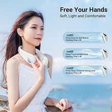 Load image into Gallery viewer, TORRAS L2 Series Portable Neck Fan, Hands Free Wearable Bladeless Fan, Ultra Light Rechargeable Mini USB Fan for Travel/ Home/ Office, 3 Speeds