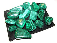 Load image into Gallery viewer, Zentron Crystal Collection: Natural Large Tumbled Green Malachite- Polished Authentic Wholesale Gemstones for Healing, Wicca, Reiki (1/2 Pound)