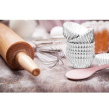 Load image into Gallery viewer, Sumind 400 Pieces Mini Cupcake Cup Liners, Foil Baking Cups, Foil Cupcake Liners for Baking Muffin and Cupcakes (Silver)