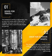 Load image into Gallery viewer, Telepepe Heated Ear Warmer for Winter (Navy Blue)