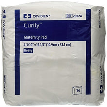 Load image into Gallery viewer, Cardinal Health 2022A Curity Maternity Pad, 3.90" x 12.01" Size (Pack of 14), White