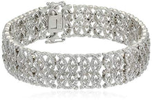 Load image into Gallery viewer, NATALIA DRAKE 2 Cttw Diamond Antique Reproduction Interlocking Infinity Bracelet Set for Women in Rhodium Plated Brass (Color H-J)