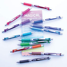 Load image into Gallery viewer, Pentel Gel Ink Pen, Retractable Gel Pen Metal Tip, 12 Pack, 0.7mm, Medium Point, Turquoise Blue (BL77-S3)