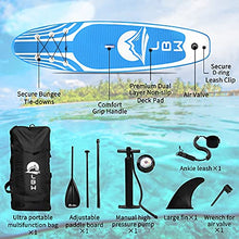 Load image into Gallery viewer, LBW Inflatable Stand Up Paddle Board SUP Paddleboard with Premium SUP Accessories & Waterproof Backpack, Adjustable 3 Pieces Paddle, Non-Slip Deck, Youth & Adult ISUP