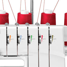 Load image into Gallery viewer, SINGER | Professional 14T968DC Serger Overlock with 2-3-4-5 Stitch Capability, 1300 Stitches per minute, & Self Adjusting - Sewing Made Easy,White