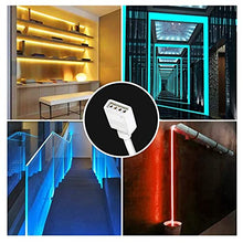 Load image into Gallery viewer, Nelyeqwo 2 Pack 16.4ft RGB Extension Cable LED Strip Connector 4 Pin with 243 Pcs Cable Management Kit