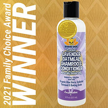 Load image into Gallery viewer, Organic Lavender Oatmeal Dog Shampoo and Conditioner | Hypoallergenic Conditioning Deodorizing Formula for Dogs Cats & Pets | Treatment Wash Soothes Dry Itchy Skin | Aloe for Allergy Relief 8oz