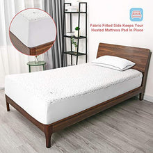 Load image into Gallery viewer, Heated Mattress Pad Twin with Ventilated Technology, 100% Polyester Electric Underblanket with 4 Heating Levels & 10 Hours Auto Off, Fast Heating & Machine Washable