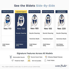 Load image into Gallery viewer, LUXE Bidet Neo 120 - Self Cleaning Nozzle - Fresh Water Non-Electric Mechanical Bidet Toilet Attachment (blue and white)