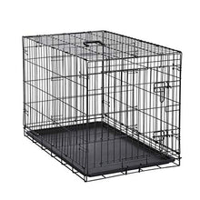 Load image into Gallery viewer, AmazonBasics Single Door Folding Metal Dog Crate Kennel with Tray, 36 x 23 x 25 Inches