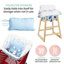 Load image into Gallery viewer, Bristin Baby Shopping Cart Cover. Cushy Baby Hammock for Shopping Cart and High Chair Cover. Shopping Cart Covers for Baby Boy or Baby Girl. Rainbow Infant Seat Grocery Cart Cover. Baby Gifts Unisex