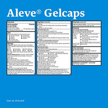 Load image into Gallery viewer, Aleve Arthritis Gelcap, Fast Acting All Day Pain Relief for Headaches, Muscle Aches, and Fever Reduction, Naproxen Sodium Gelcaps, 220 mg, Yellow, 160 Count