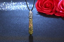 Load image into Gallery viewer, 7 PCS Hexagonal Crystal Quartz Stone Pendants with Leather Cord Necklaces for Necklace Jewelry Making