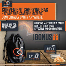Load image into Gallery viewer, Nanoo and Bee Friendly Fire Starters with a Twist: Approx 45 Wood Fiber Wax Lighters Plus Wood Chips and Bag for Campfires, Fireplaces, BBQs, Smokers